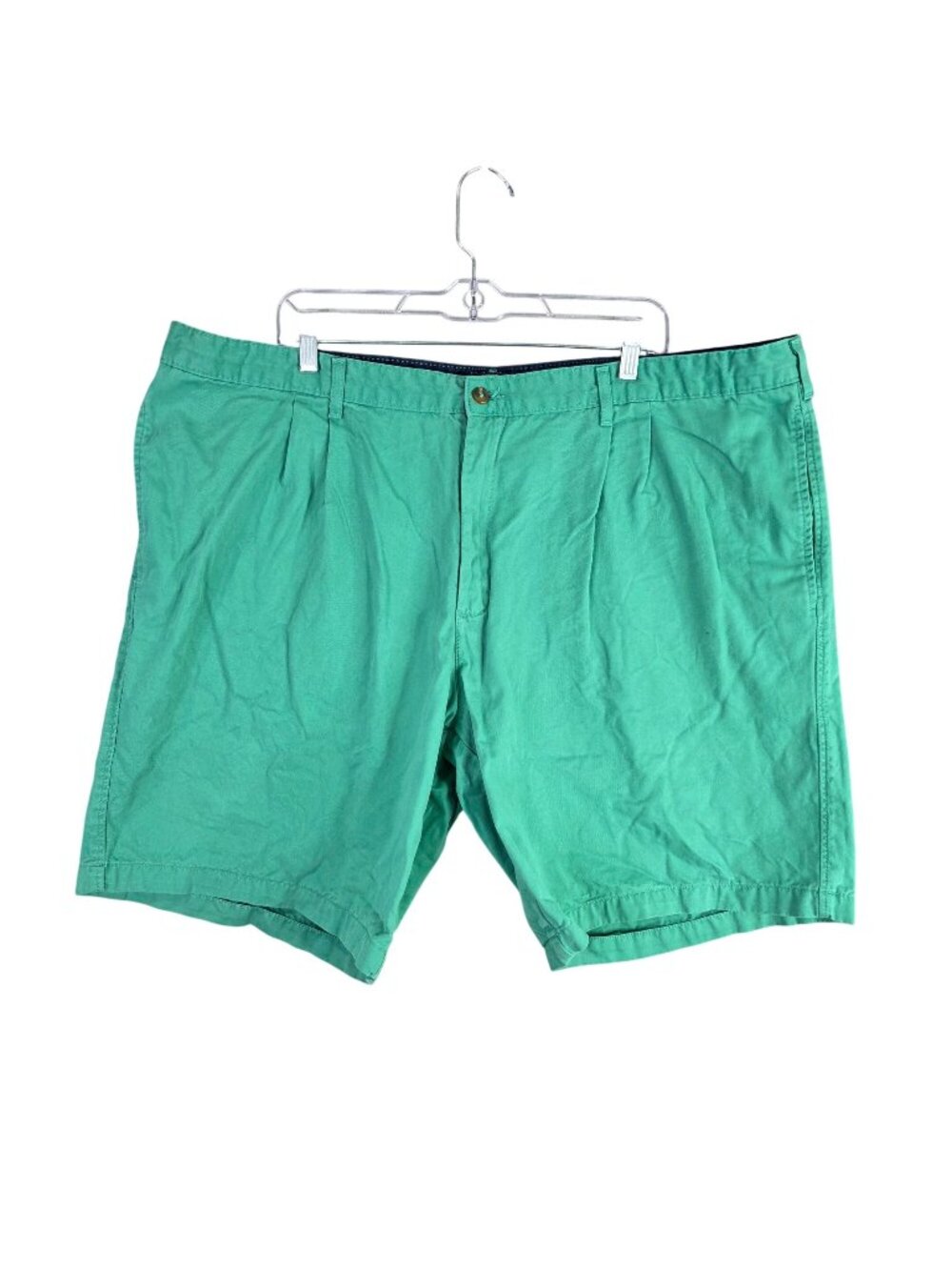 Mens Saddlebred Green Shorts 11" Inseam 100% Cotton Big & Tall Size 44